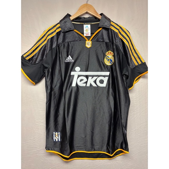 adidas Other - Real Madrid 1999-2000 Adidas Away Soccer Jersey Mens Black Short Sleeve XL NWT